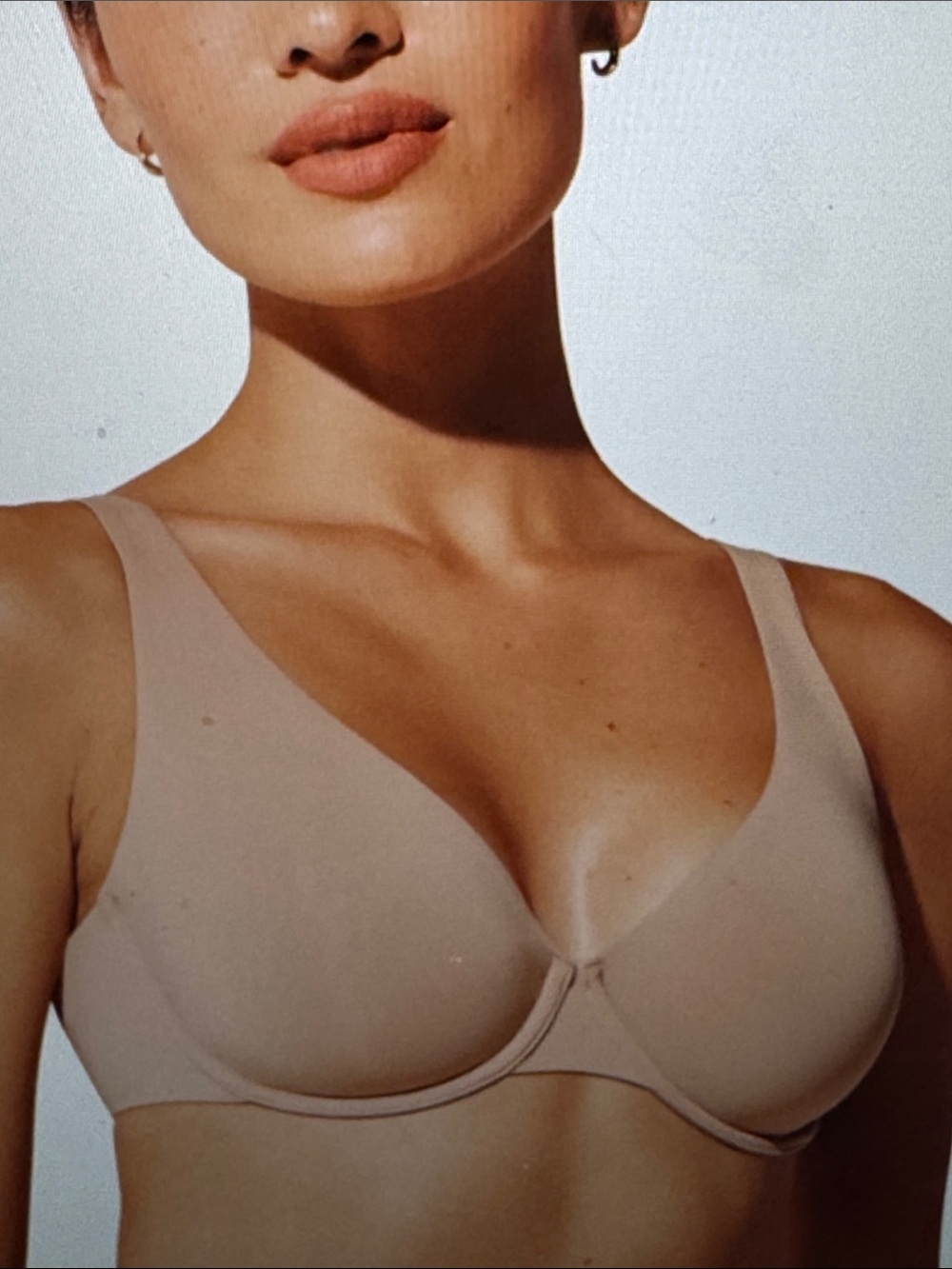 Thirdlove second skin unlined bra OMG sz 36 C taupe